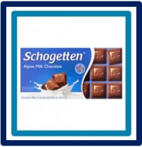194620 Schogetten Alpine Milk Chocolate 18 Stuks 100 gram