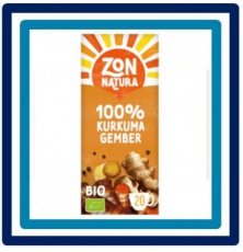 216698 Zonnatura Biologische Thee 100% Kurkuma Gember