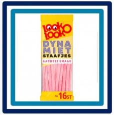 225905 Look-O-Look Dynamietstaafjes Aardbei 16 stuks