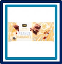 295238 Huismerk Gevulde Peanut Caramel Melk Chocolade Reep 190 gram