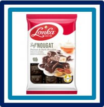 Lonka Soft Nougat Pinda's & Pure Chocolade 220 gram