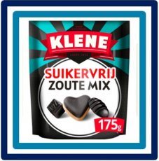 Klene Drop Zoute Mix Suikervrij 175 gram