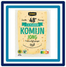 554729 Kaas Komijn Kaas Jong 48+ Plakken 190 gram