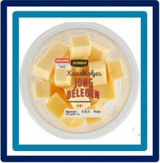 577082 Huismerk Kaasblokjes Jong Belegen 48+ 130 gram