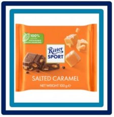 622864 Ritter Sport Sport Salted Caramel 100 gram
