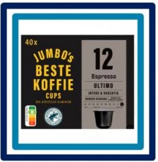 637298 Huismerk Espresso Ultimo Koffiecups 40 stuks