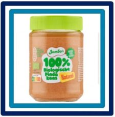 668567 Huismerk 100% Biologische Pindakaas Naturel 350 gram