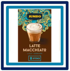 732337 Huismerk Oploskoffie Latte Macchiato 8 stuks