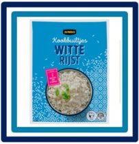 Huismerk Witte Rijst Kookbuiltjes 2 x 125 gram
