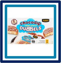Huismerk Chocodip Crème Vanille Dubbels 6 Stuks 180 gram